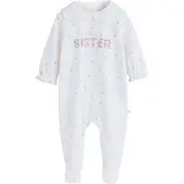 Next Pijama verde pastel / rosa pastel / branco