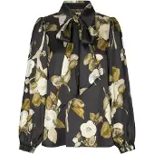 Dea Kudibal Blusa 'Kikkidea' creme / cáqui / preto / branco lã