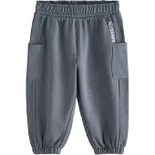SmALLSAINTS Calças cinzento / branco