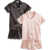 Lipsy Pijama rosa pastel / preto