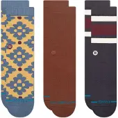 Stance Meias 'Ceramic Crew' índigo / amarelo / berinjela / óxido / branco