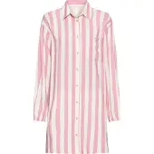 s.Oliver Camisola de pijama cor-de-rosa / branco
