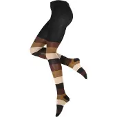 Yenita Collants bege / castanho / castanho claro / preto