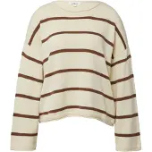 s.Oliver Pullover creme / castanho