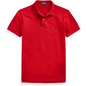 Ralph Lauren para homem. 710548797005 Pólo de piqué de corte justo vermelho (XXL), Casual, Algodão, Manga curta