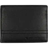Tom Tailor portafoglio in pelle da uomo 12215 60 Black