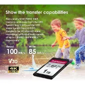 Transcend Cartão De Memória Ts1tsdc300s 1tb