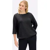 Sheego Sweatshirt preto