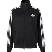 Adidas Originals Casaco em moletão 'Firebird' preto / branco