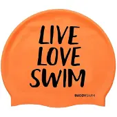 Buddyswim Touca De Natação Live Love Swim Silicone