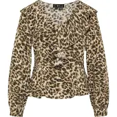 Faina Blusa bege / umbra / verde / cáqui
