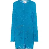 IZIA Casaco de malha 'Lomasi' azul ciano