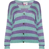 IZIA Casaco de malha aqua / roxo