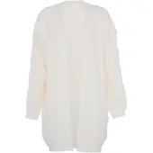 Faina Casaco de malha branco lã