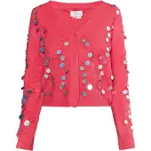IZIA Casaco de malha mistura de cores / rosa
