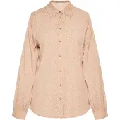 Usha Blusa castanho claro / branco