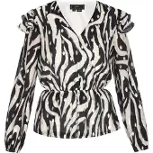 Faina Blusa preto / branco