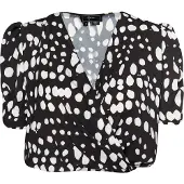 Faina Blusa preto / branco