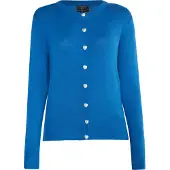 Faina Casaco de malha azul
