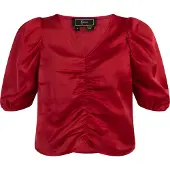 Faina Blusa vermelho rubi