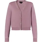 Faina Casaco de malha rosa escurecido