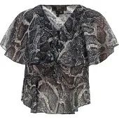 Faina Blusa lamacento / preto