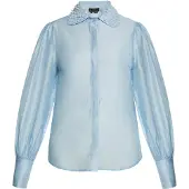 Faina Blusa azul claro