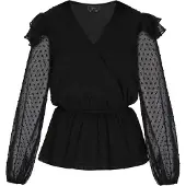 Faina Blusa preto