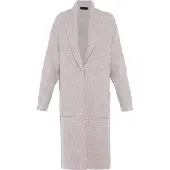Faina Casaco de malha taupe / offwhite