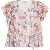 Usha Blusa creme / mistura de cores