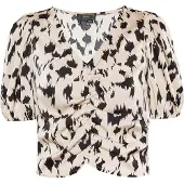 Faina Blusa bege / preto