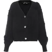 Faina Casaco de malha preto