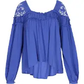 IZIA Blusa azul real / branco