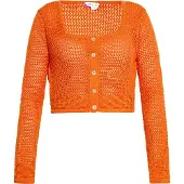 IZIA Casaco de malha laranja