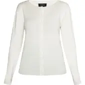 Usha Casaco de malha 'Nowles' branco