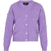 Faina Casaco de malha lavanda