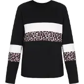 Faina Camisa castanho / preto / branco