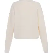 Faina Casaco de malha branco lã