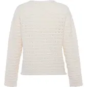 Faina Casaco de malha branco lã
