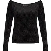 Faina Camisa preto / prata