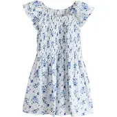 Next Vestido azul / offwhite