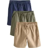 Next Calças bege / navy / verde