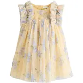 Next Vestido azul real / amarelo / verde