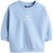 Next Sweatshirt azul claro / branco