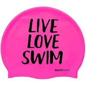 Buddyswim Touca De Natação Live Love Swim Silicone