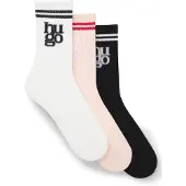 HUGO Meias Crew Sportylog 10276115 3 Pares