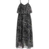 Faina Vestido de verão lamacento / preto