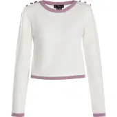 Faina Pullover 'Paino' roxo / branco