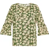 Usha Blusa amarelo claro / oliveira / verde relva