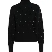 Faina Pullover 'Caneva' preto / branco pérola